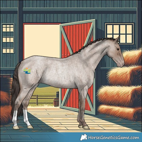 Horse Color:Classic Champagne Roan Rabicano 