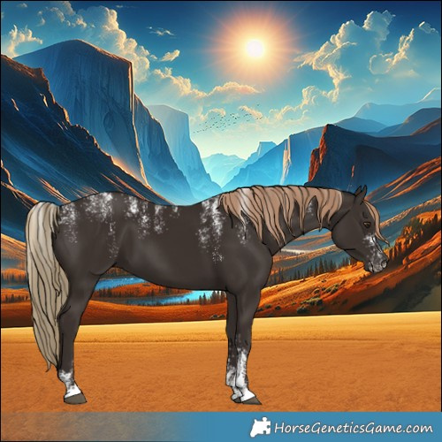 Horse Color:Powder White Liver Chestnut