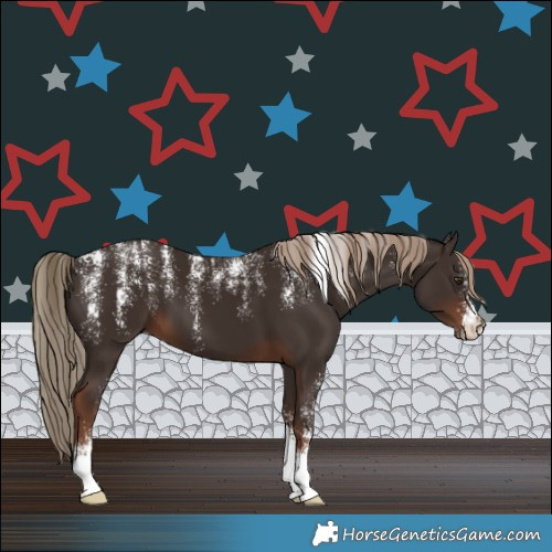 Horse Color:Powder White Liver Chestnut