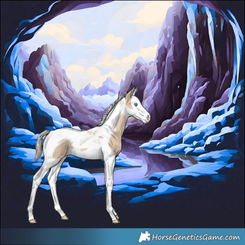 Horse Color:Perlino Splash Tobiano