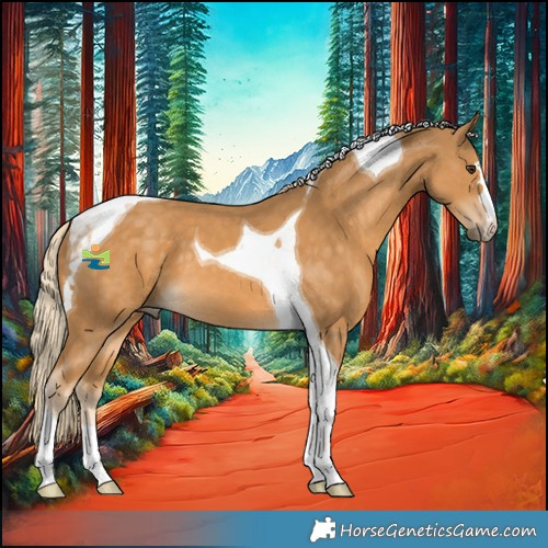 Horse Color:Palomino Tobiano 