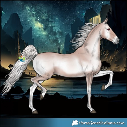 Horse Color:Platinum Red Onyx Rabicano 