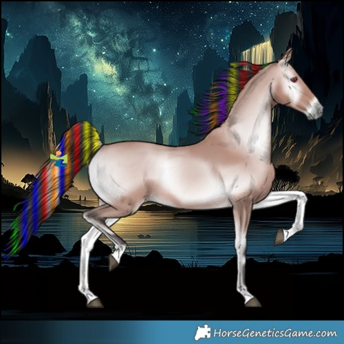 Horse Color:Platinum Painted Bay Onyx 