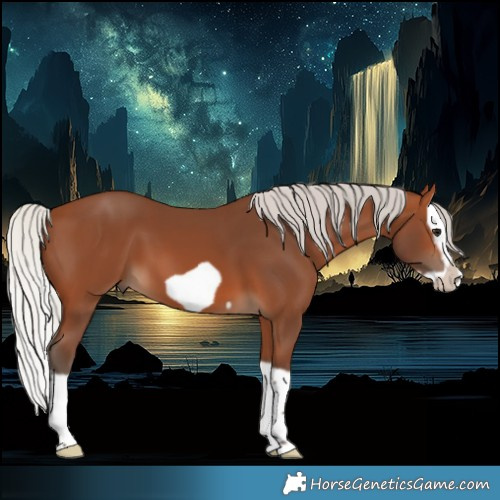 Horse Color:Silver Brown Splash Frame