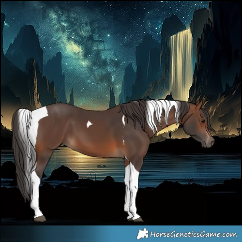 Horse Color:Brown Tobiano 
