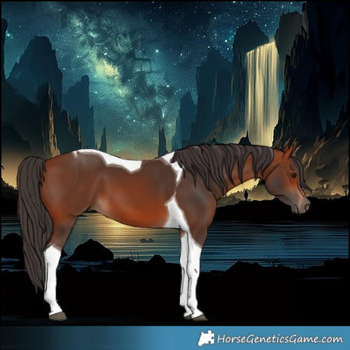 Horse Color:Bay Tobiano