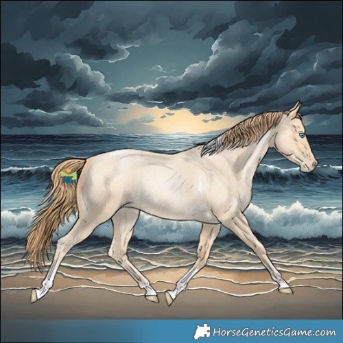 Horse Color:Buckskin Roan Pearl Tobiano 