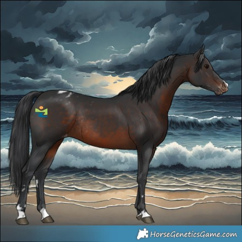 Horse Color:Brown Blanket Rabicano 