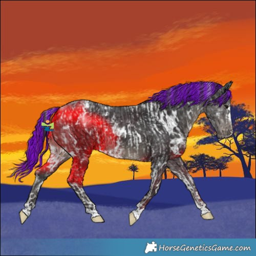 Horse Color:Painted White Spotted Black Ice  and Painted White Spotted Smoky Black Varnish 