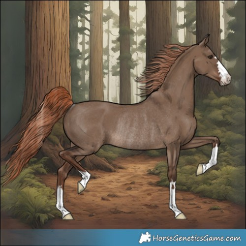 Horse Color:Liver Red Dun Rabicano 