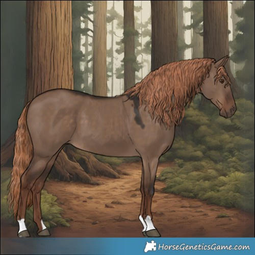 Horse Color:Liver Red Dun