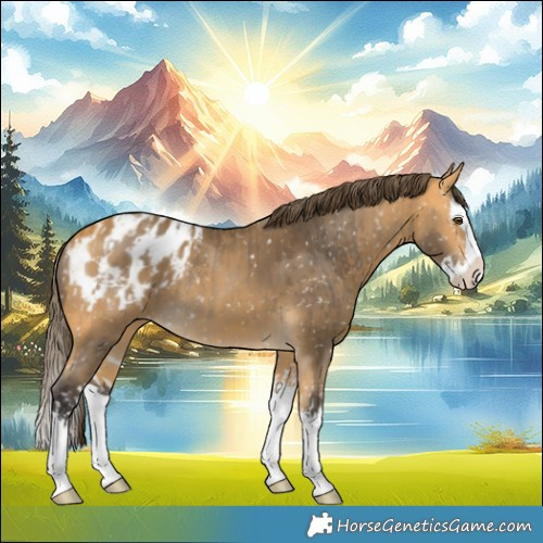 Horse Color:Buckskin Splash Appaloosa  and Buckskin Splash Appaloosa 