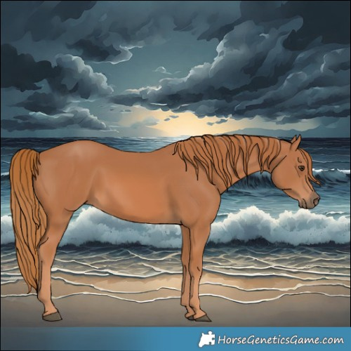 Horse Color:Chestnut Sabino 