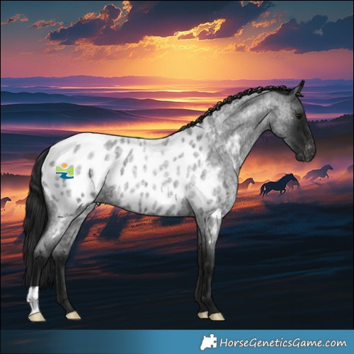 Horse Color:Gray Blue Roan Appaloosa