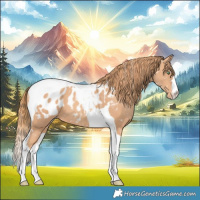 Horse Color:Gold Champagne Tobiano Blanket 