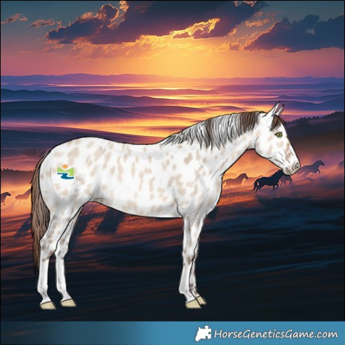 Horse Color:Amber Champagne Dun Appaloosa 