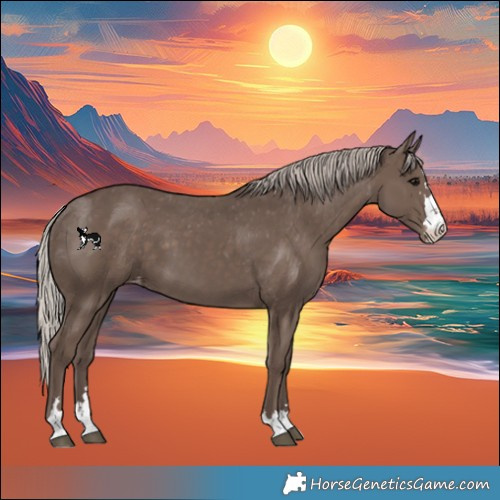 Horse Color:Silver Black Varnish 