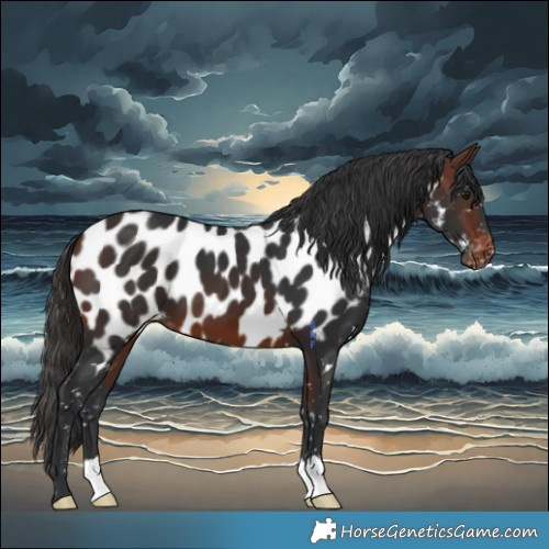 Horse Color:Brown Appaloosa 