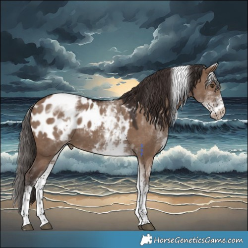 Horse Color:White Spotted Liver Red Dun Tobiano Appaloosa 