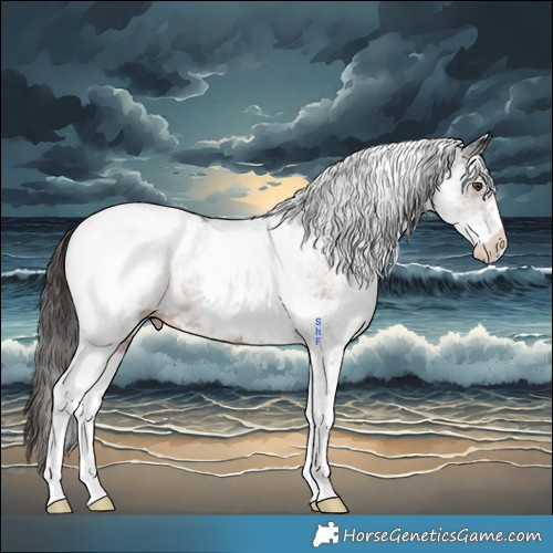 Horse Color:White Spotted Liver Chestnut Appaloosa 