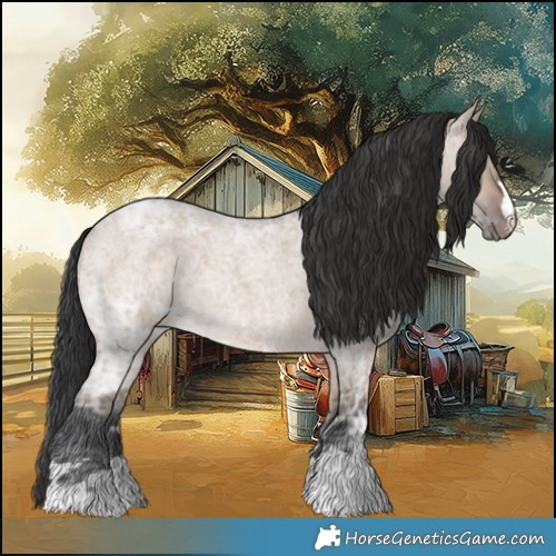 Horse Color:Brown Ice Roan Dun