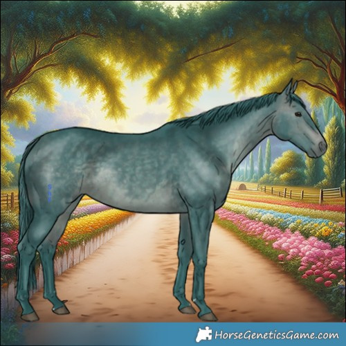 Horse Color:Watercolor Brown Rabicano 