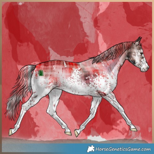Horse Color:Plaid  White Spotted Liver Red Onyx 
