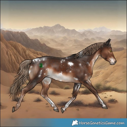 Horse Color:White Spotted Liver Chestnut Sabino Rabicano 