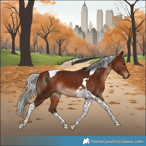 Horse Color:Silver Brown Tobiano 