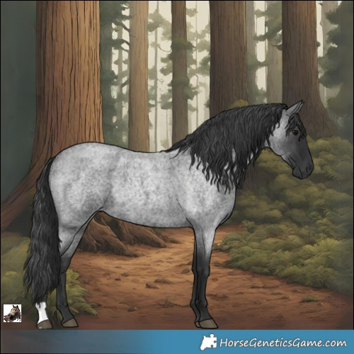 Horse Color:Blue Roan Rabicano