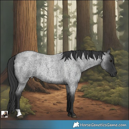 Horse Color:Blue Roan Rabicano 