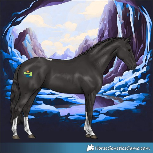 Horse Color:Smoky Black Tobiano