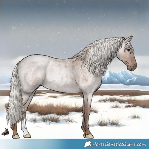 Horse Color:Silver Blue Roan