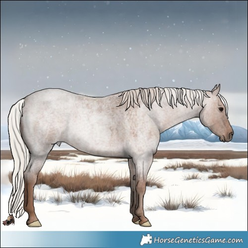 Horse Color:Silver Blue Roan 