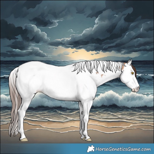 Horse Color:Amber Champagne Splash Tobiano Appaloosa Rabicano 