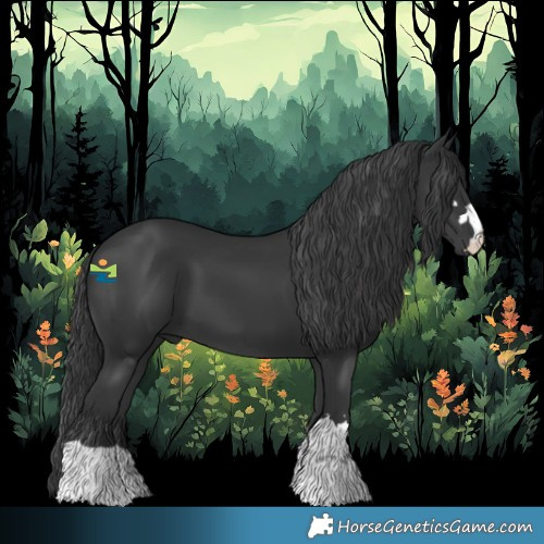 Horse Color:Black 