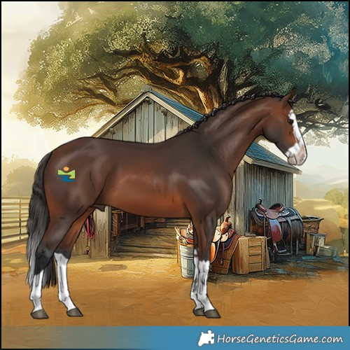 Horse Color:Brown Splash