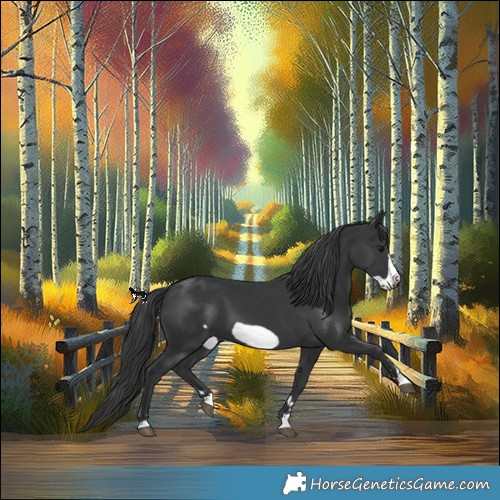 Horse Color:Black Frame 