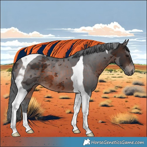 Horse Color:Brown Merle Tobiano