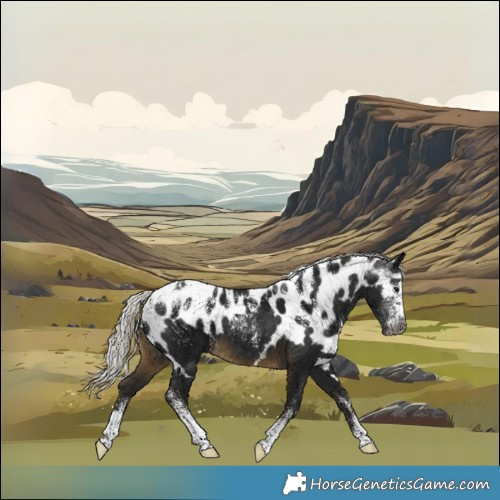Horse Color:Powder White Gray Silver Buckskin Skewed Appaloosa 
