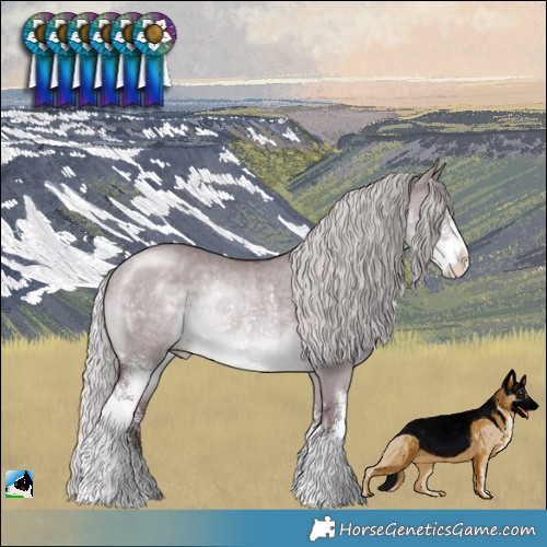 Horse Color:Chocolate Silver Brown Chinchilla Dun Sabino Rabicano