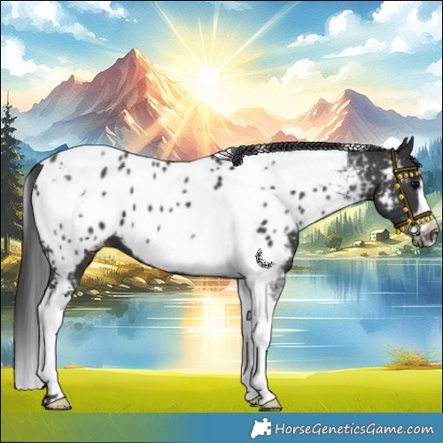Horse Color:Black Tobiano Frame Near Leopard 