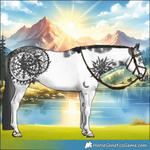 Horse Color:Black Sabino Frame 