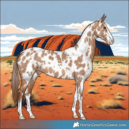 Horse Color:White Spotted Red Dun Near Leopard 