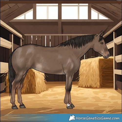 Horse Color:Liver Red Dun Rabicano 