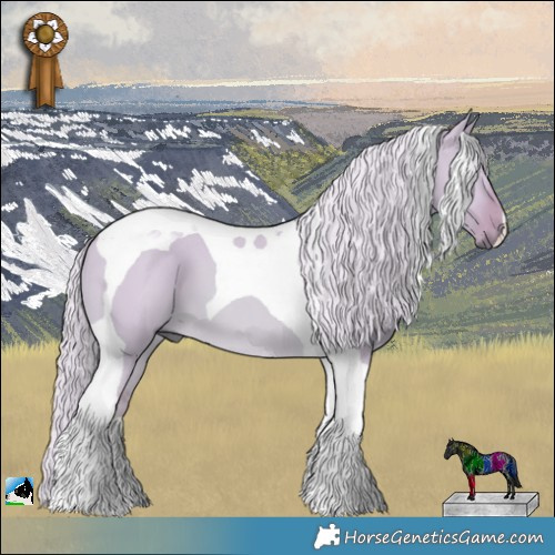 Horse Color:Watercolor Palomino Dun Tobiano