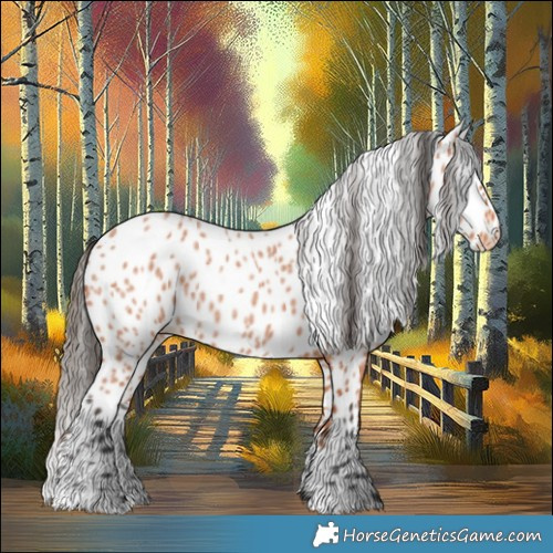 Horse Color:Bay Roan Appaloosa 