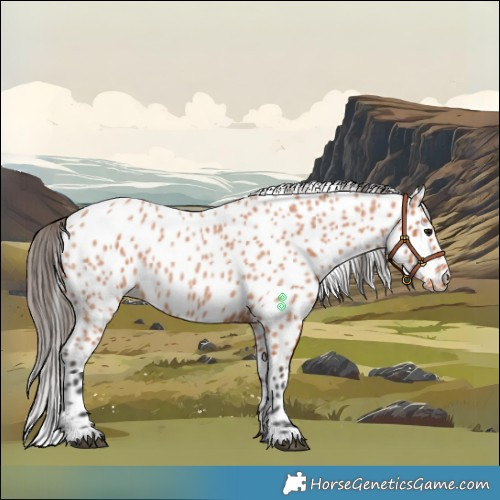 Horse Color:Bay Roan Leopard 