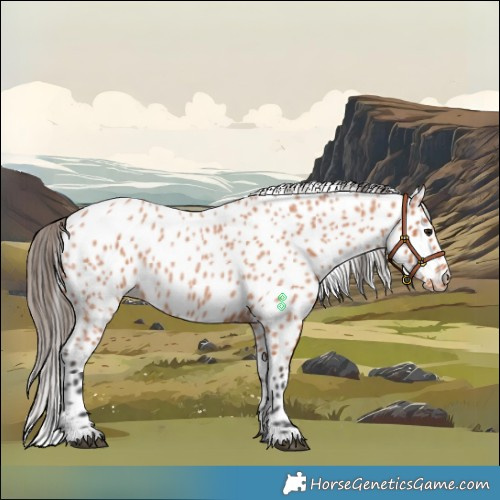 Horse Color:Bay Roan Leopard