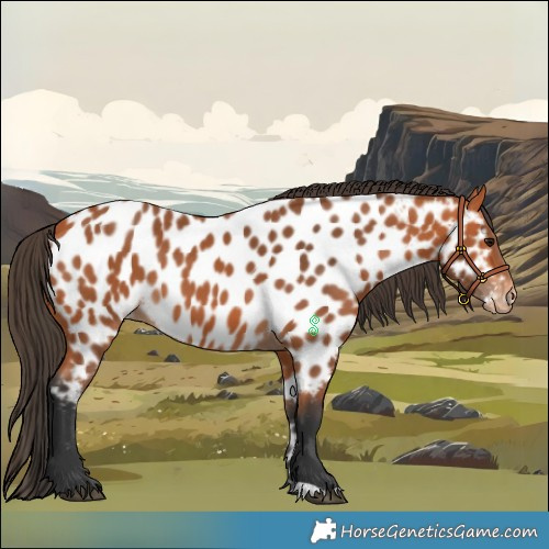 Horse Color:Bay Appaloosa